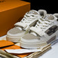 Louis Vuittоп Trainer Low Velcro Strap 'Brown White'