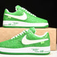 Louis Vuittоп x AF1 by Virgil Abloh 'Green'