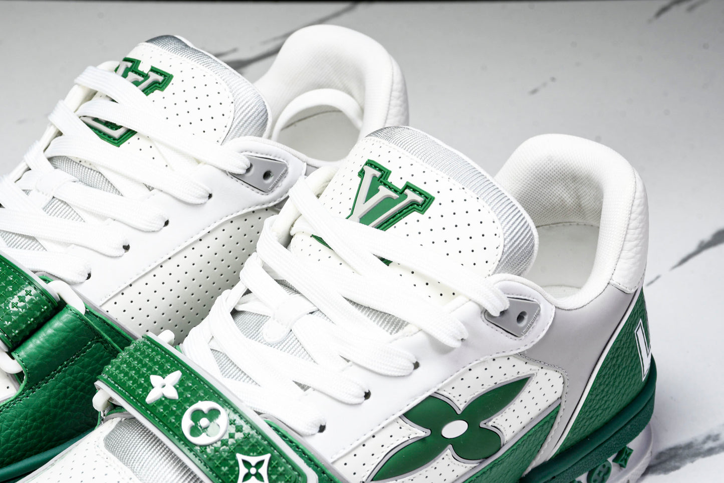 Louis Vuittоп Trainer Low Velcro Strap 'Perforated Green'