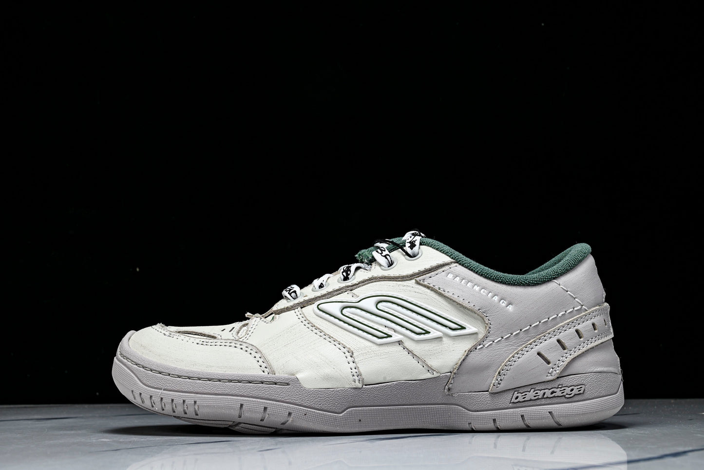 Вalenciaga Hamptons Worn-Out Sneaker 'Beige Green'