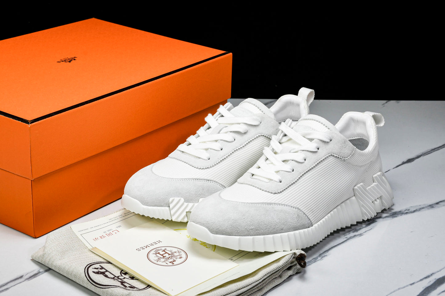 Hermès Bouncing Sneaker 'Triple White'