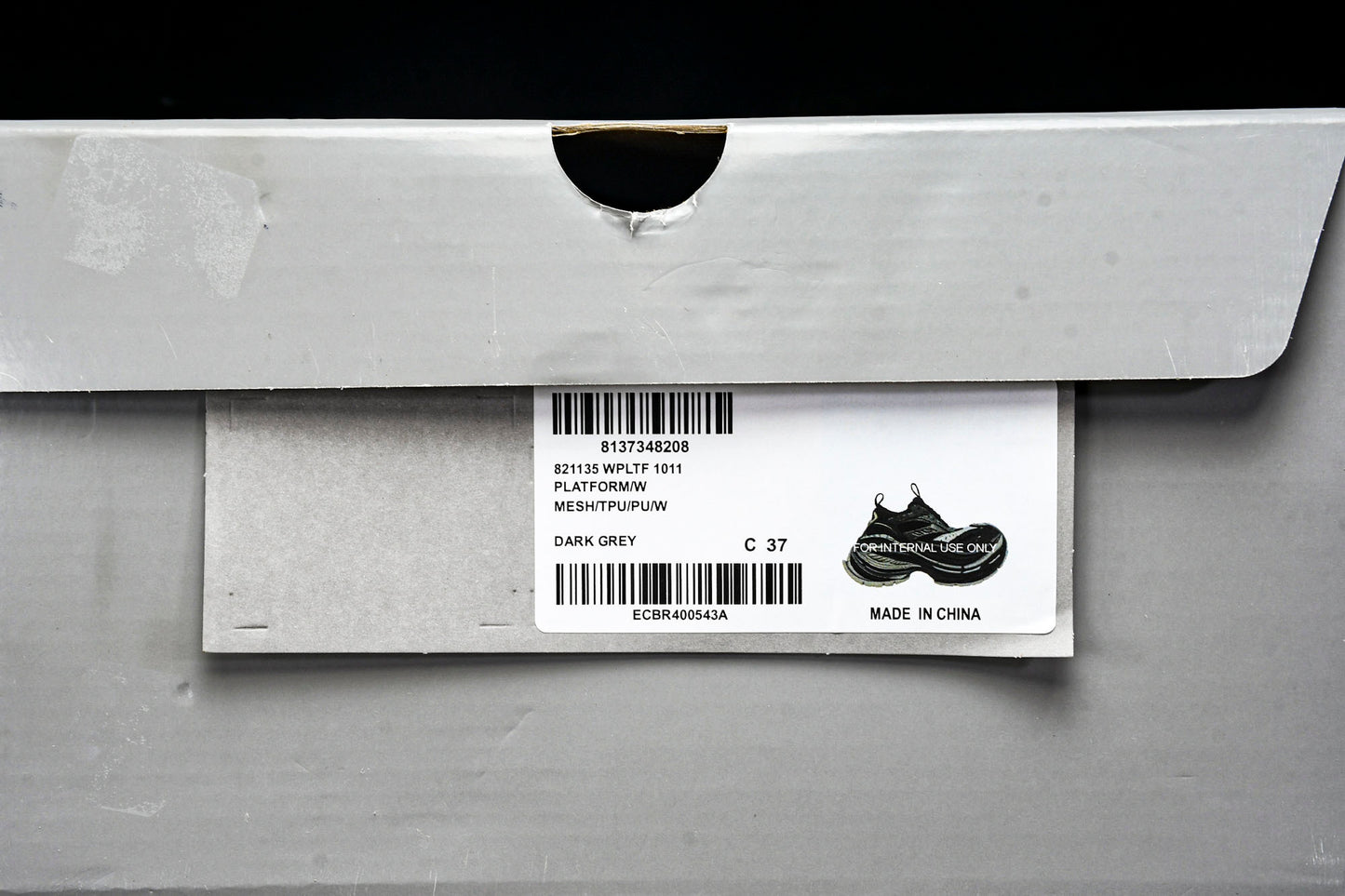 Вalenciaga Platform Sneaker 'Dark Grey Black'