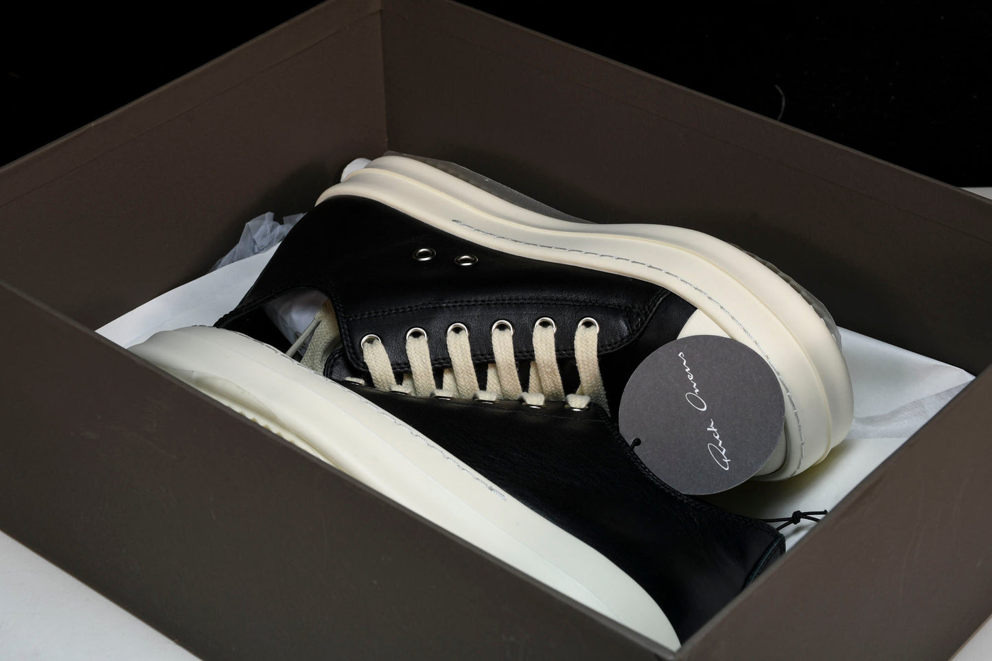 Rick Owens Ramones Low EDFU 'Black Milk'