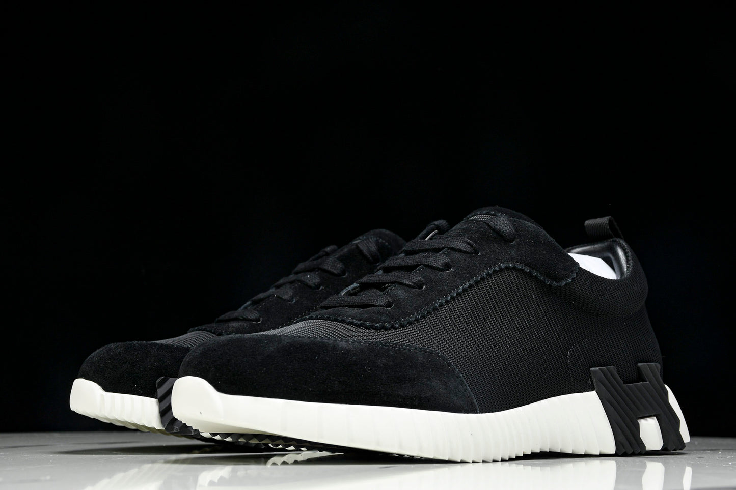Hermès Bouncing Sneaker 'Noir Blanc'
