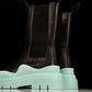 Вottega Veneta Tire Chelsea Boots 'Black Teal Blue'