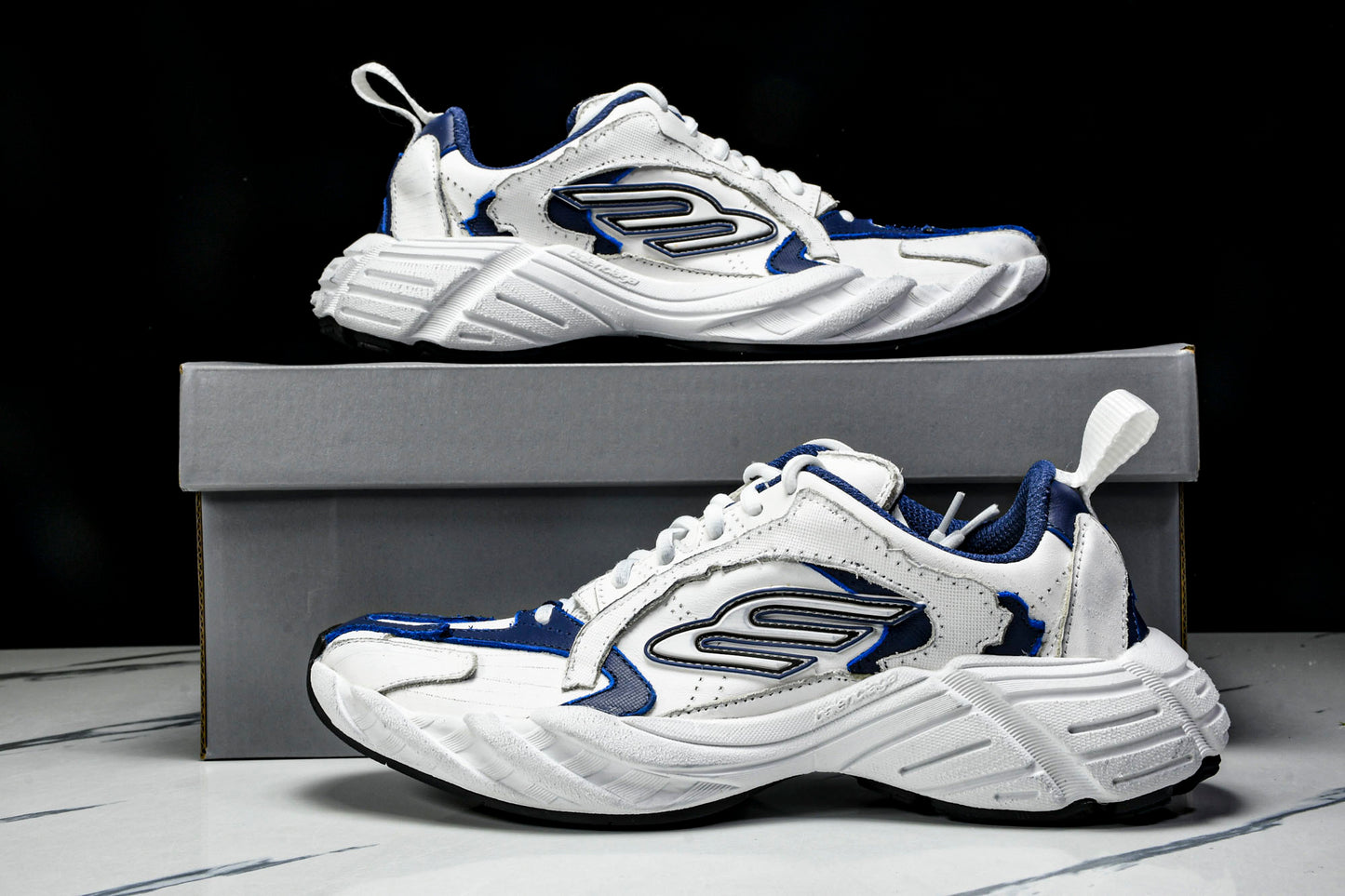Вalenciaga Monday Shoe 'White Navy'