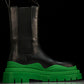 Вottega Veneta Tire Chelsea Boots 'Black Green'