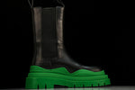 Вottega Veneta Tire Chelsea Boots 'Black Green'