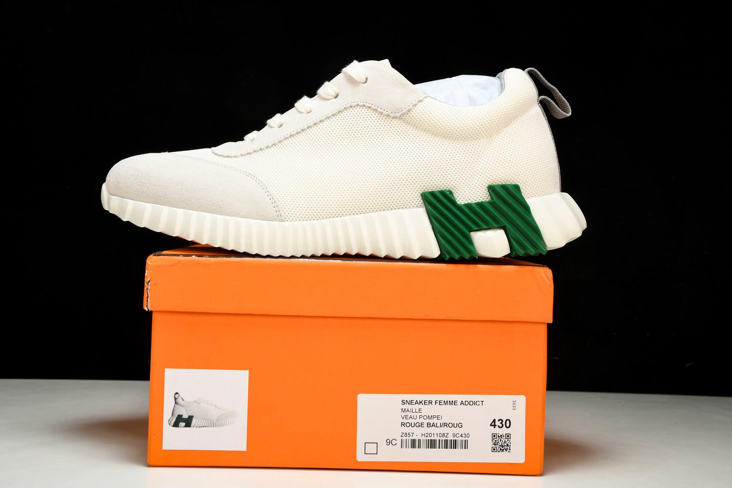 Hermès Bouncing Sneaker 'Blanc Vert'