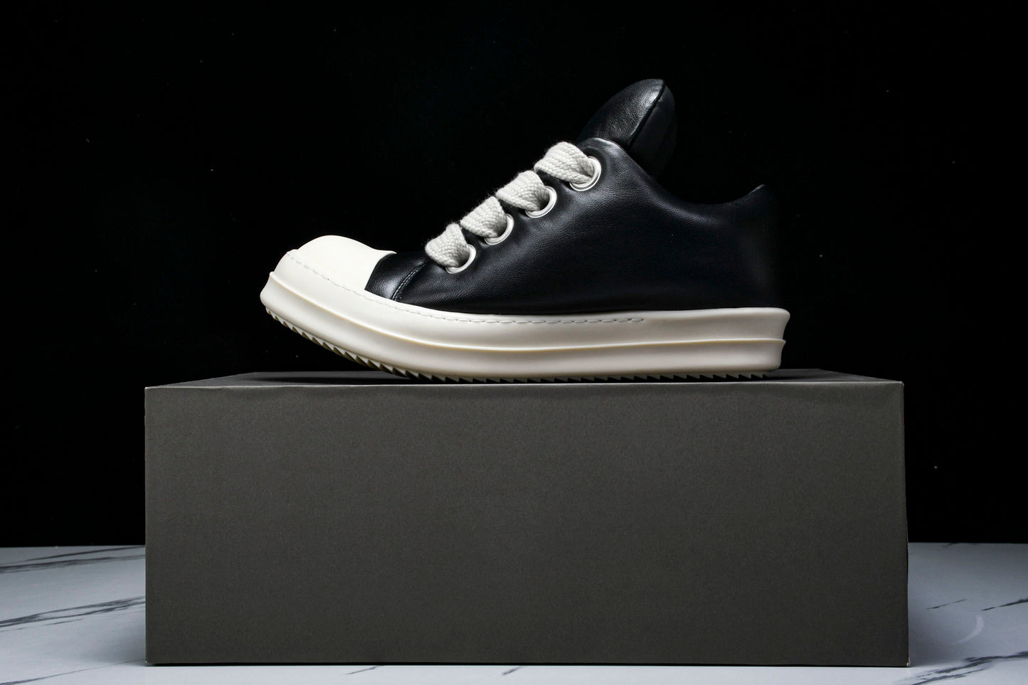 Rick Owens Luxor Jumbo Lace Padded Low 'Black'