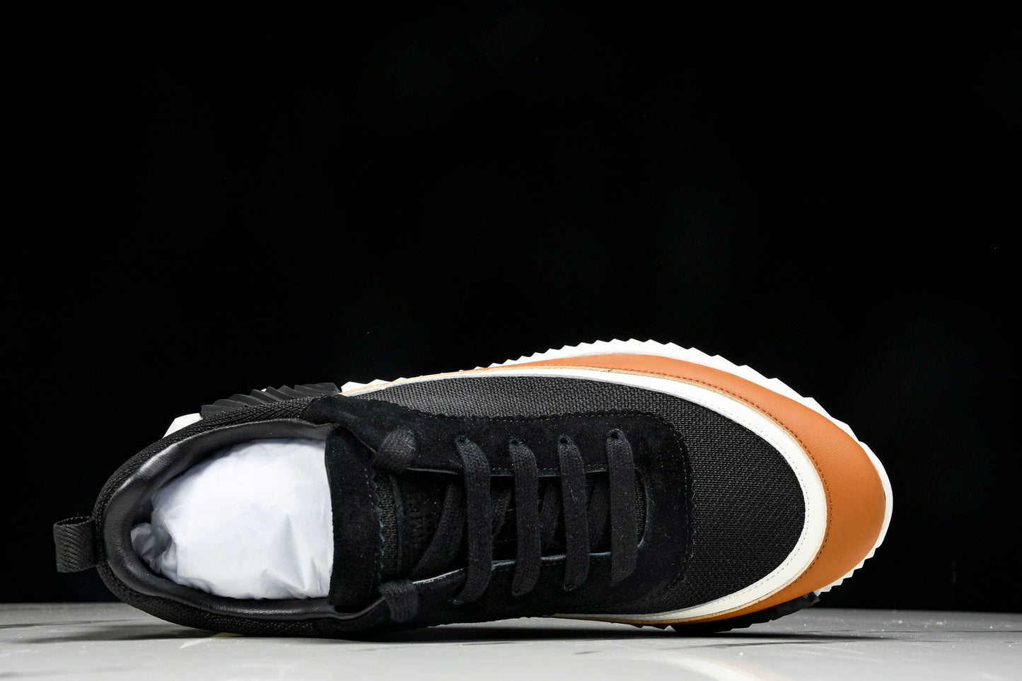 Hermès Bouncing Sneaker Panelled 'Noir Marron Blanc'