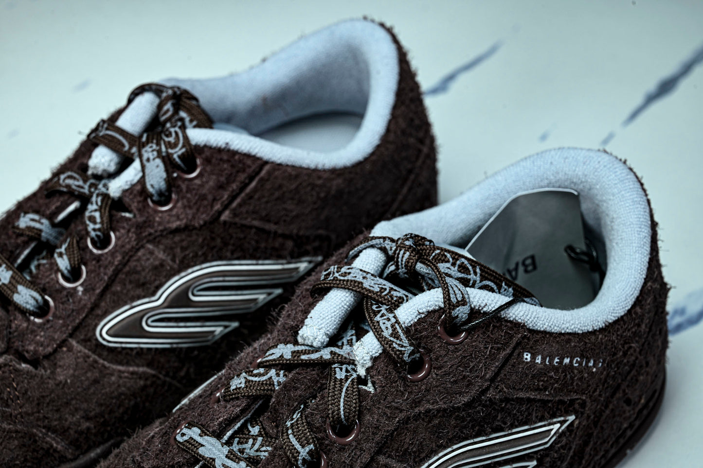 Вalenciaga Hamptons Suede Sneaker 'Dark Brown'