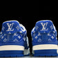Louis Vuittоп Trainer Low 'Blue Monogram Textile'