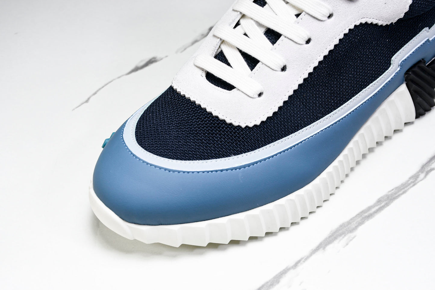 Hermès Bouncing Sneaker Panelled 'Marine Bleu Blanc'