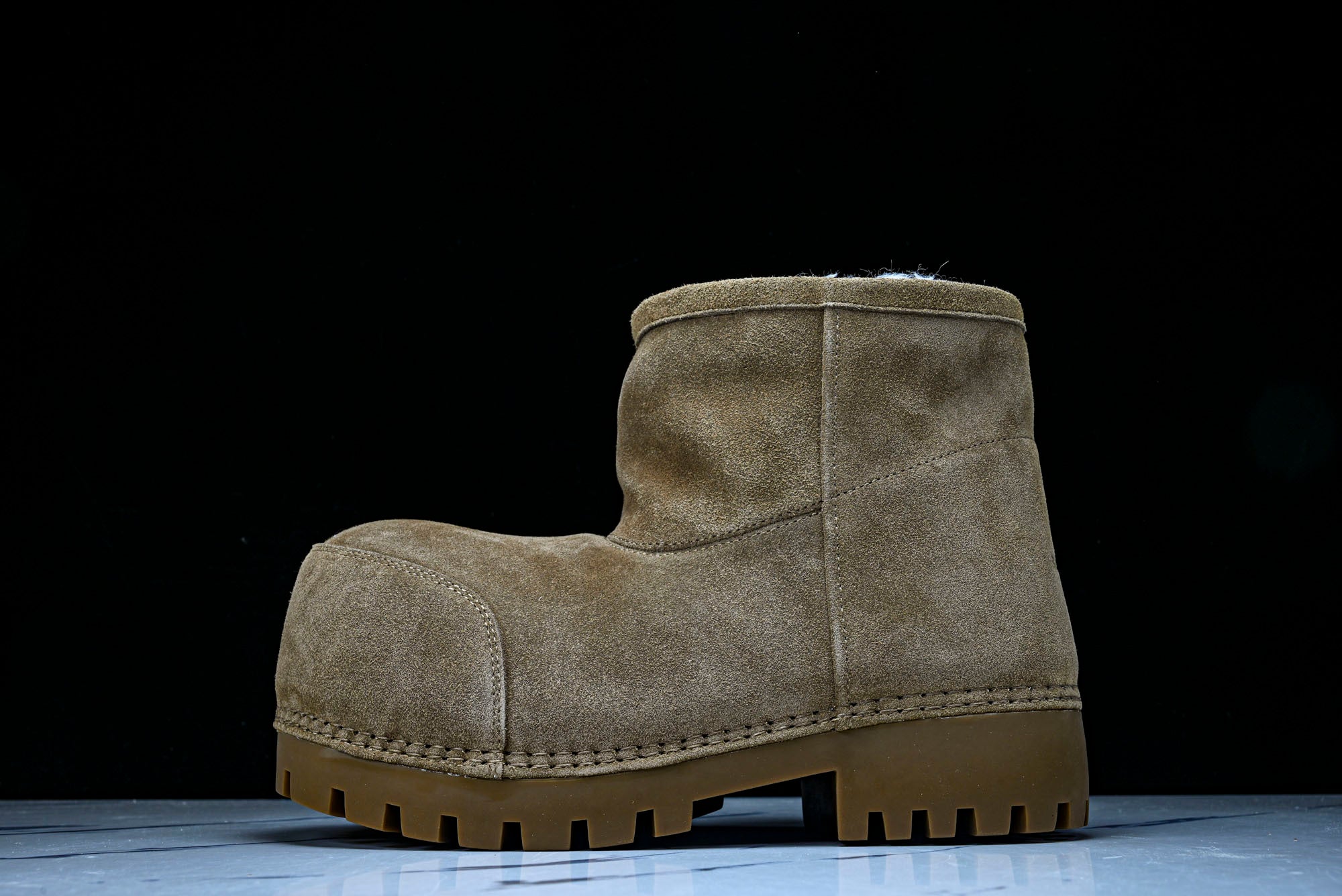 Вalenciaga Alaska Fur Low Boot 'Brown'