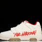 Off-White Out Of Office OOO Low Top "For Walking - White Red