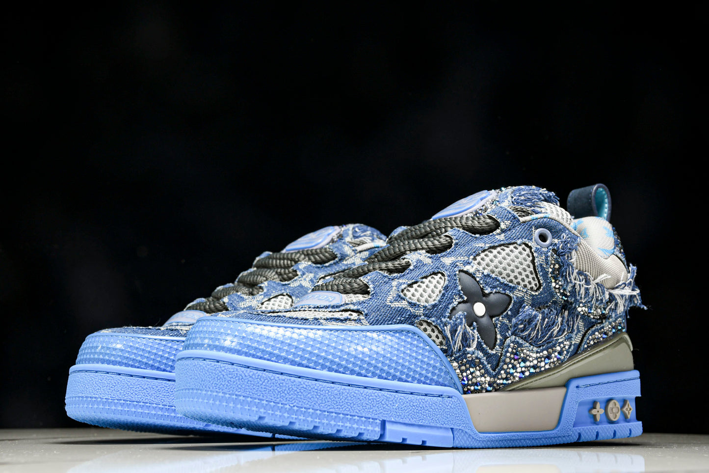 Louis Vuittоп Skate Sneaker 'Blue Denim Crystals'
