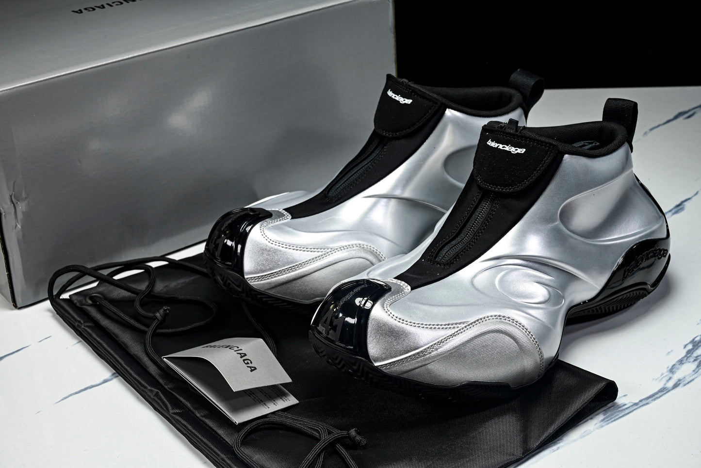 Вalenciaga Basketball Sneaker 'Silver'