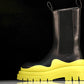 Вottega Veneta Tire Chelsea Boots 'Black Yellow'