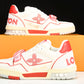 Louis Vuittоп Trainer Low Velcro Strap 'Red Mesh'