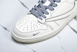 Travis Scott AJ1 Low x Supreme 'White Grey 3.0' (Custom)