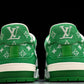 Louis Vuittоп Trainer Low 'Green Monogram Textile'