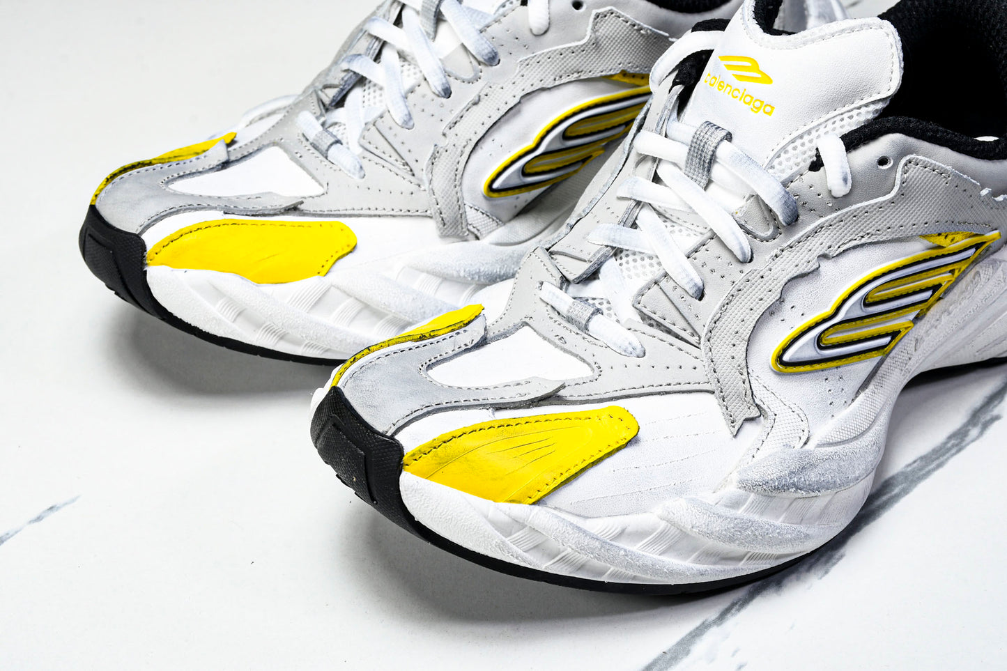 Вalenciaga Monday Shoe 'White Yellow'