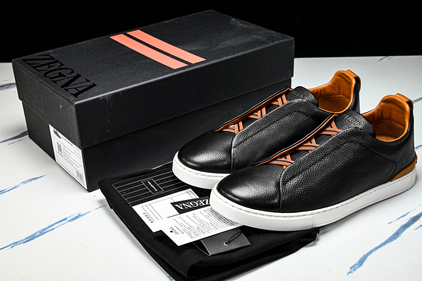 ZEGNA Triple Stitch 'Black'