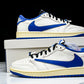 Travis Scott AJ1 Retro Low OG x Fragment ‘Sail Military Blue’