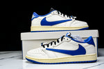Travis Scott AJ1 Retro Low OG x Fragment ‘Sail Military Blue’