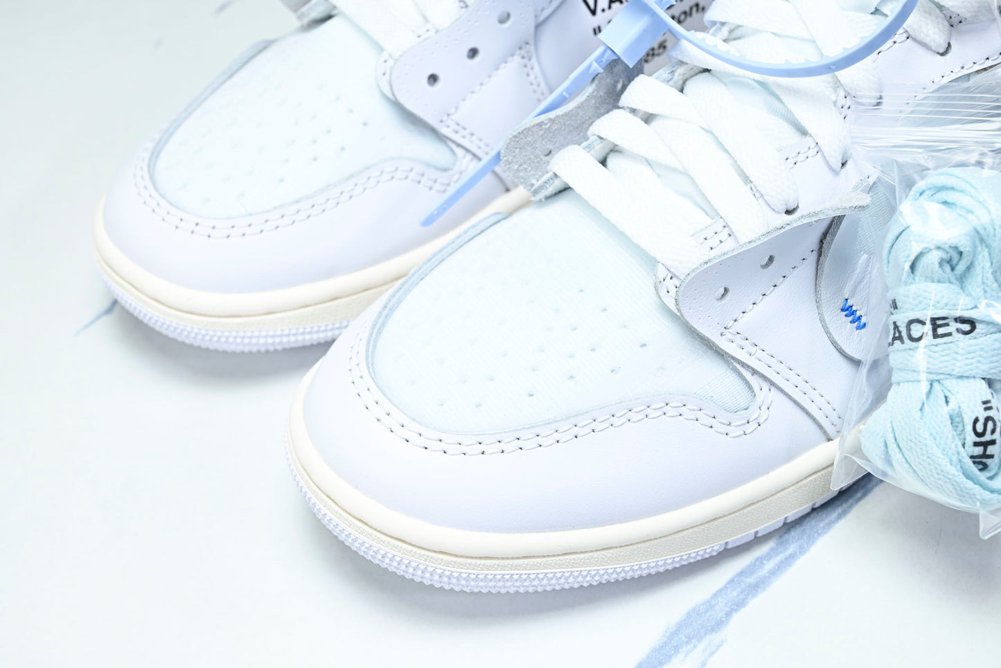 Off-White x Virgil Abloh Archive AJ1 Retro High 'Alaska'