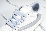Travis Scott AJ1 Low x Supreme 'White Grey 2.0' (Custom)