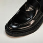 Prada Chocolate Patent Loafers 'Black'