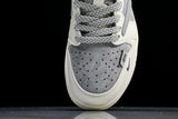 Travis Scott AJ1 Low x Stussy 'Grey White Red' (Custom)