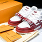 Louis Vuittоп Trainer Low Velcro Strap 'Perforated Red'