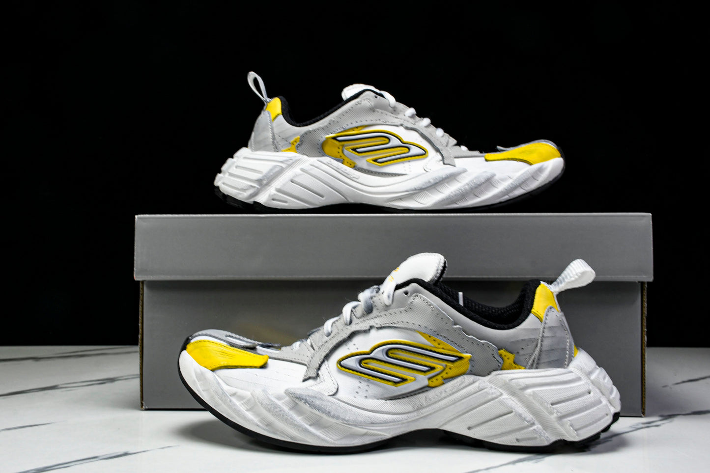 Вalenciaga Monday Shoe 'White Yellow'