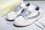 Travis Scott AJ1 Low x Supreme 'White Grey 2.0' (Custom)