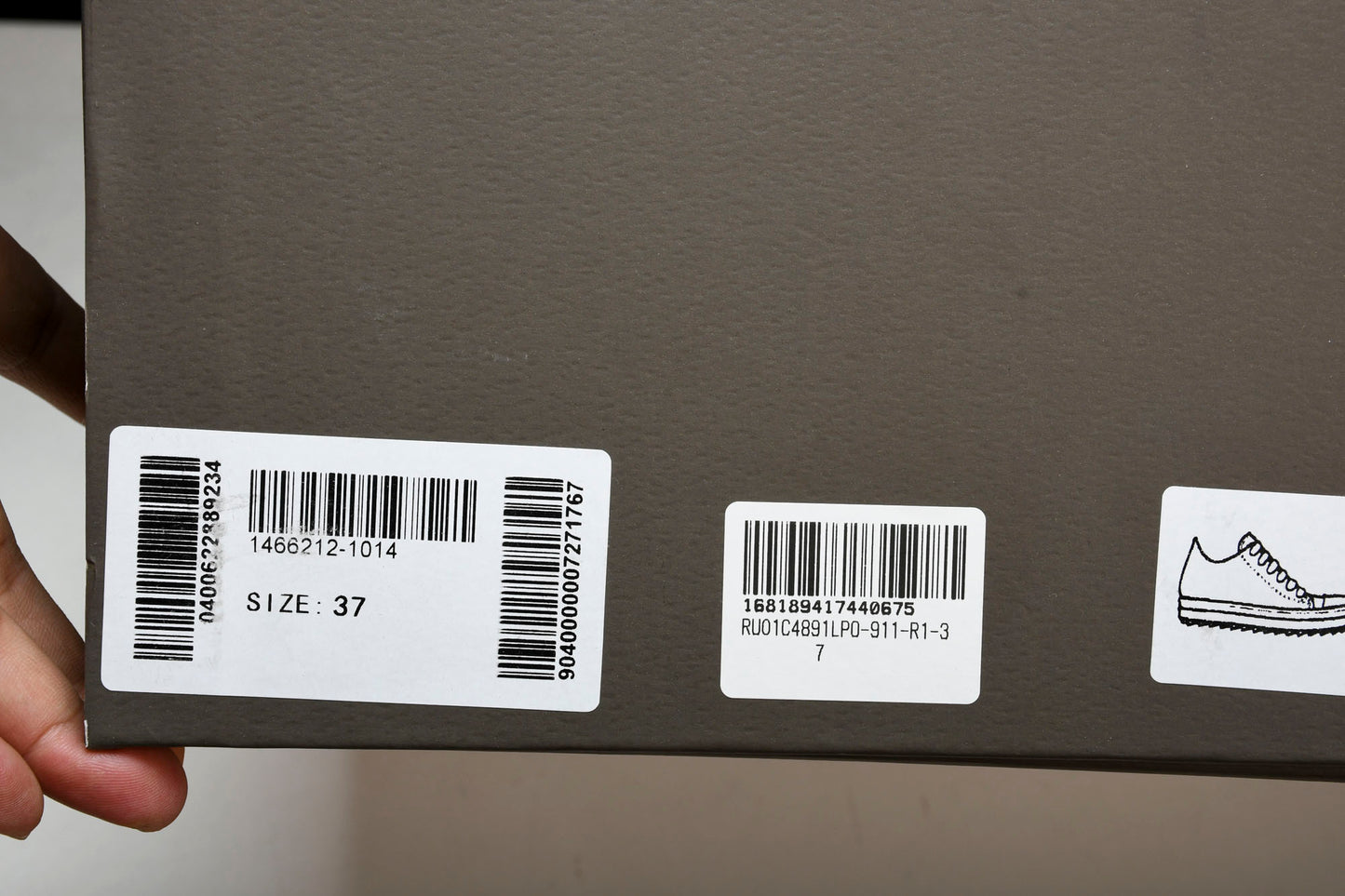 Rick Owens Ramones Low EDFU 'Black Milk'