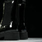 Prada Patent Chelsea Boots 'Black'