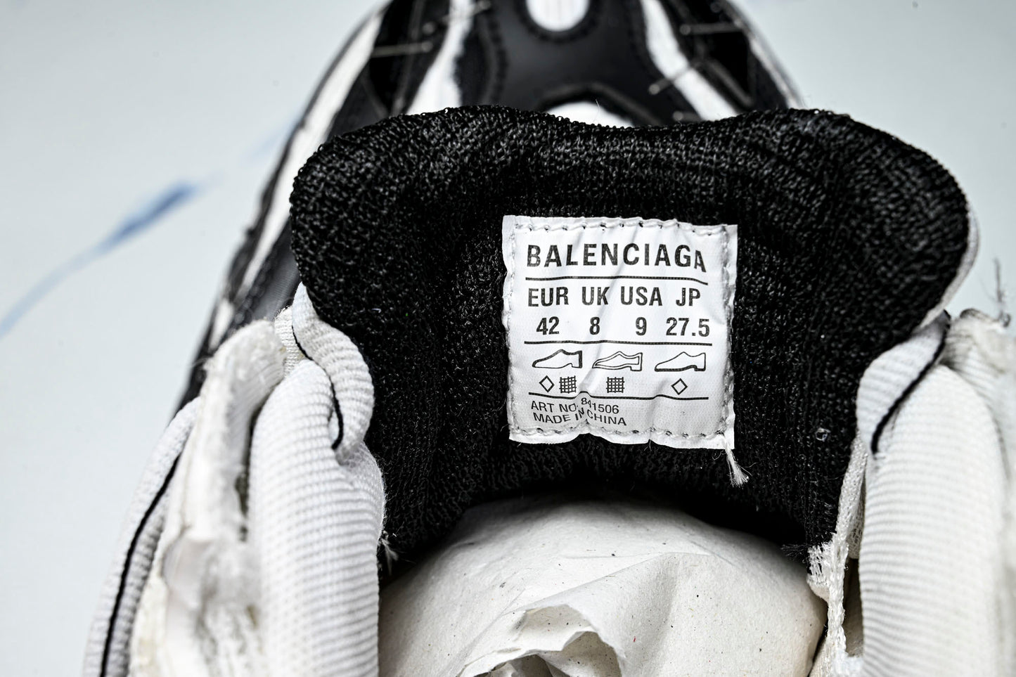 Вalenciaga Soleless Sneaker 'White Black'