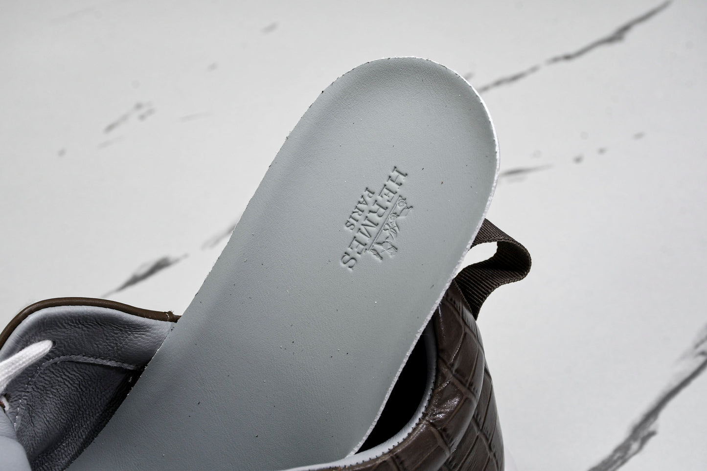 Hermès Bouncing Sneaker 'Etoupe Crocodile'