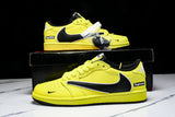 Travis Scott AJ1 Low x Supreme 'Yellow Black' (Custom)