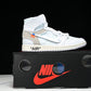 Off-White x Virgil Abloh Archive AJ1 Retro High 'Alaska'