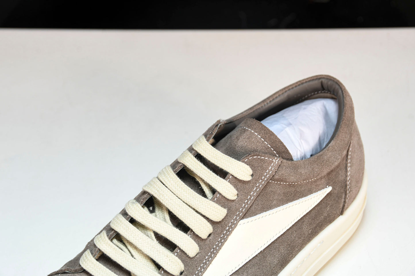 Rick Owens Vintage Sneaks Suede 'Dark Dust'
