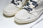 Travis Scott AJ1 Low x Supreme 'White Grey Sole' (Custom)