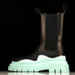 Вottega Veneta Tire Chelsea Boots 'Black Teal Blue'