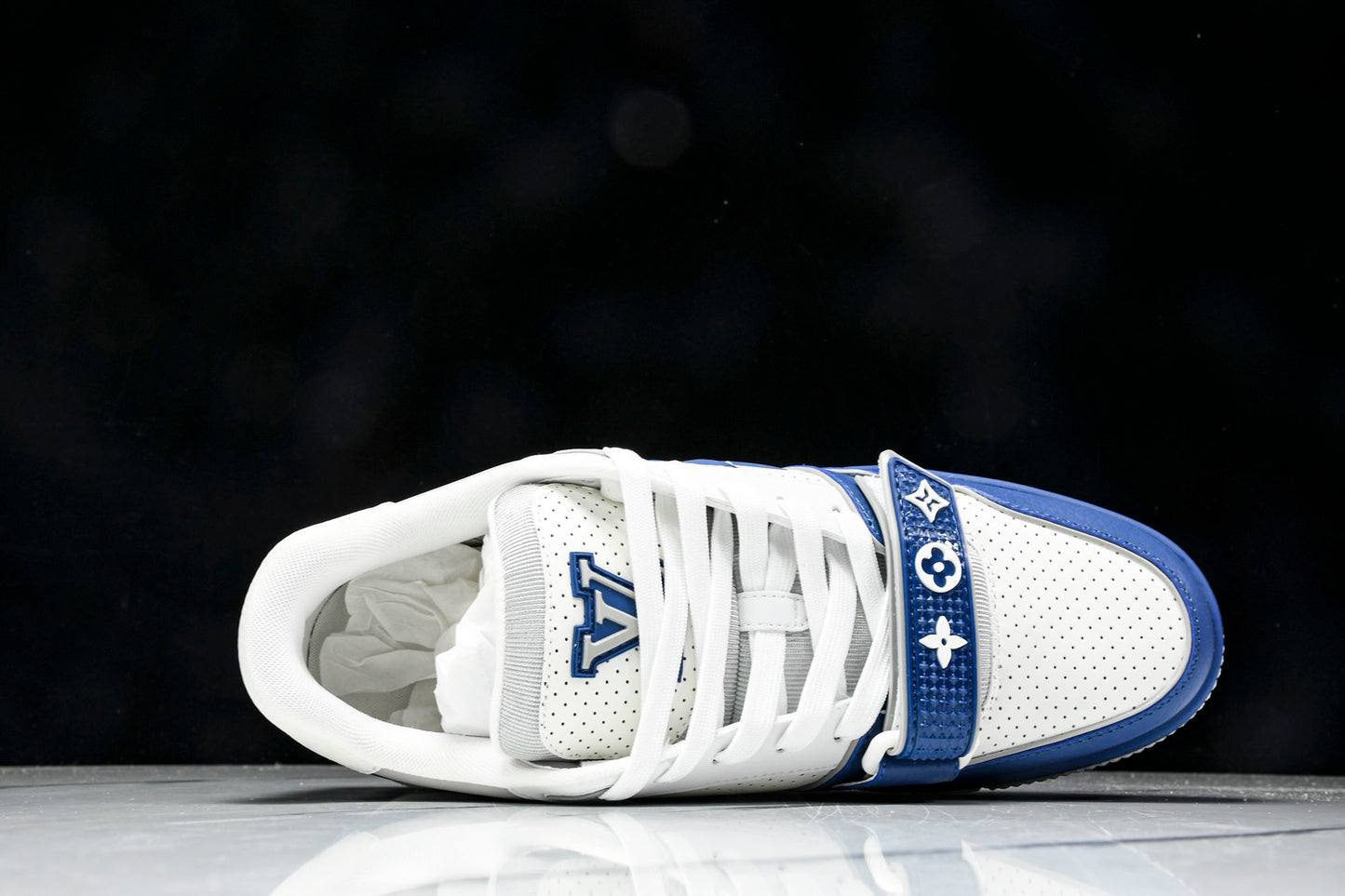 Louis Vuittоп Trainer Low Velcro Strap 'Perforated Blue'