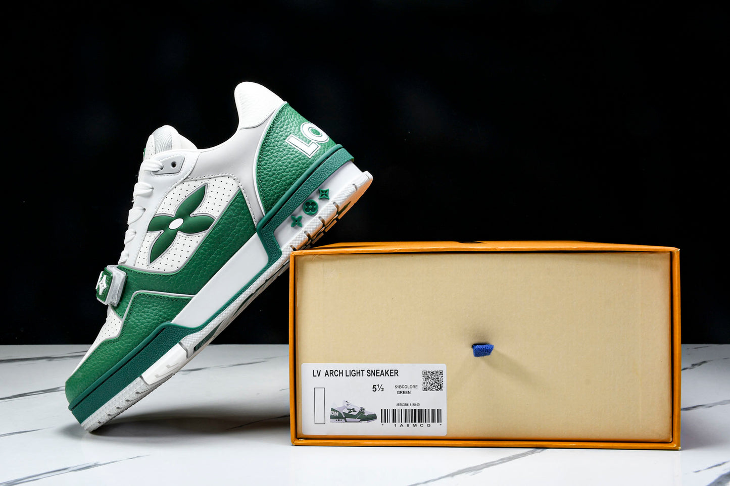 Louis Vuittоп Trainer Low Velcro Strap 'Perforated Green'