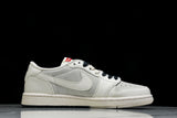 Travis Scott AJ1 Low x Supreme 'White Black Sole' (Custom)