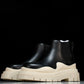 Вottega Veneta Tire Ankle Chelsea Boots 'Black Sea Salt'